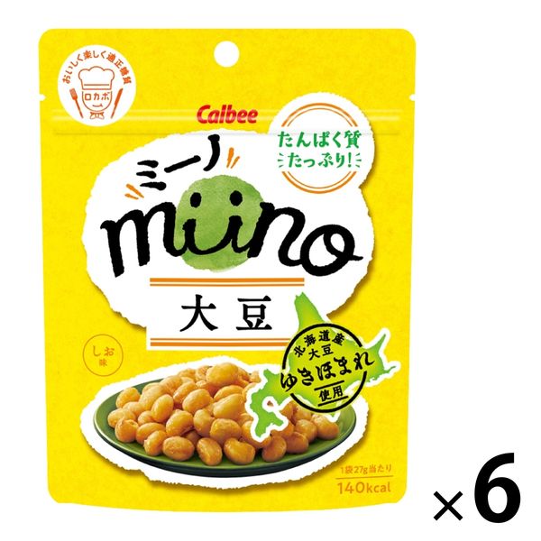 miino（ミーノ）大豆 しお味 6袋 カルビー スナック菓子 おつまみ