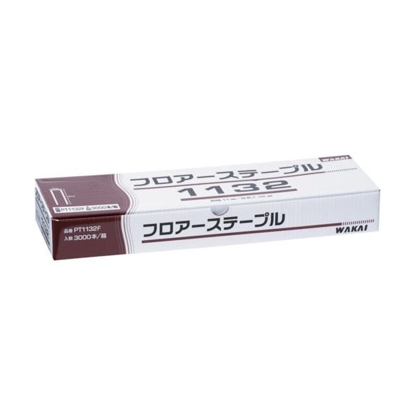 若井産業 WAKAI フロアーステープル 11mm幅 11×50 PT1150F 1箱(3000本) 385-6706（直送品）