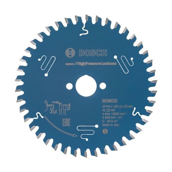 ボッシュ 丸のこ刃 エキスパート硬質ラミネート材用140x42T 2608644131 1枚 355-3735（直送品）