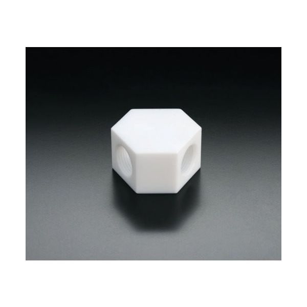 フロンケミカル フッ素樹脂(PTFE)Y字ソケット RC1/2 NR1660-003 1個 735-4673（直送品）