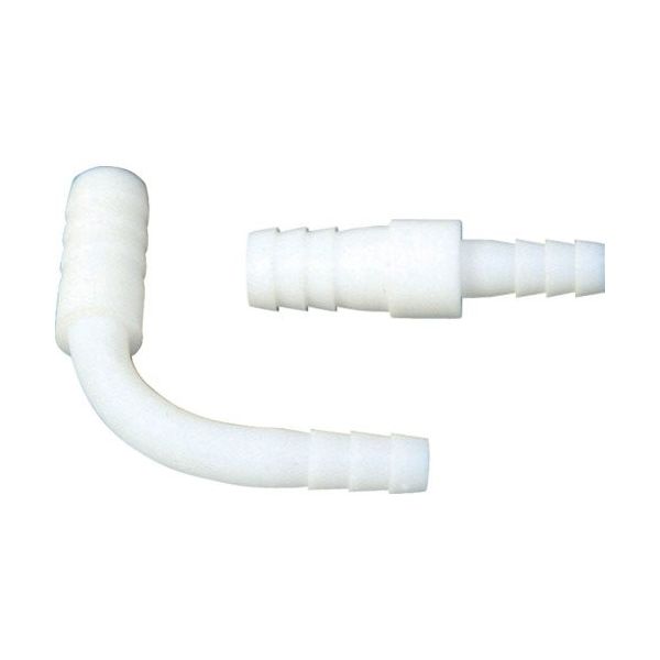 フロンケミカル フッ素樹脂 PTFEチューブコネクターL型 6φ×8φ NR0081-005 1個 734-7090（直送品）