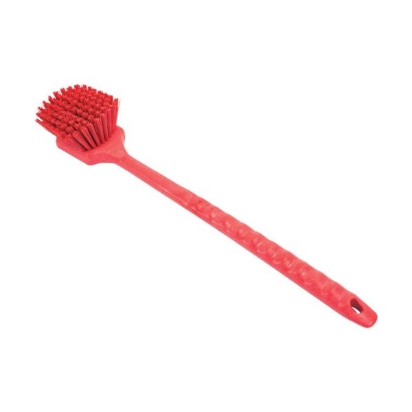 エー・エム・プロダクツ カーライル ロングハンドルブラシ レッド 40501EC05 1袋(1個) 254-2915（直送品）