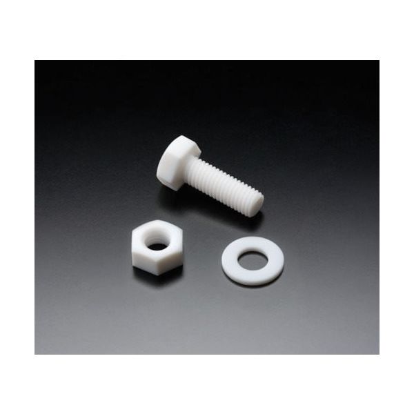 フロンケミカル フッ素樹脂(PTFE)六角ワッシャ M5 (10個入) NR1663-011 1袋(10個) 735-4932（直送品）