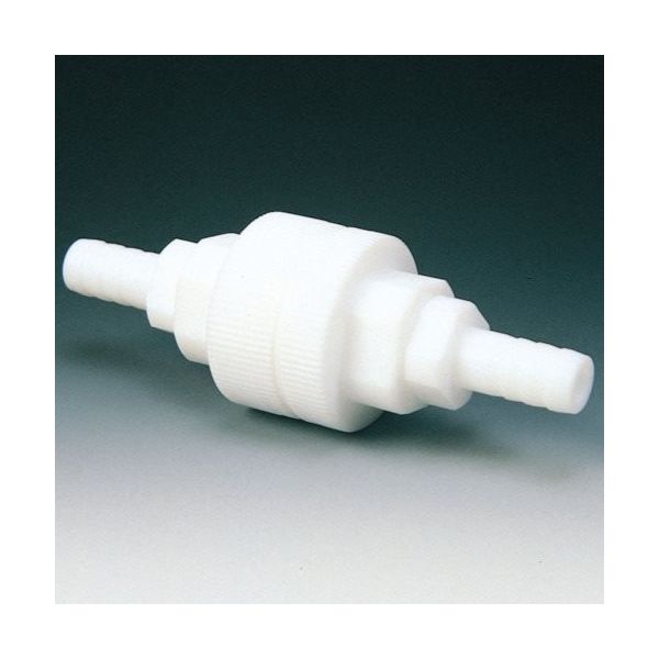 フロンケミカル フッ素樹脂(PTFE) 逆流防止バルブB型 6φ NR1012-001 1個 735-0023（直送品）