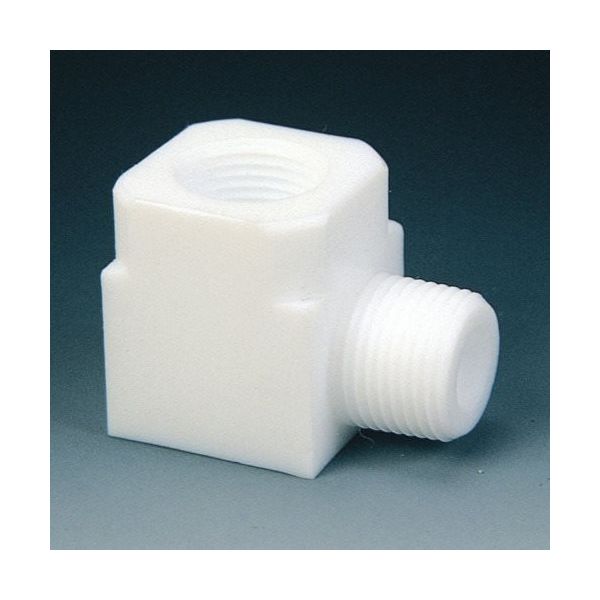 フロンケミカル PTFE パイプエルボーアダプター RC3/8×R3/8 NR1109-003 1個 735-0805（直送品）