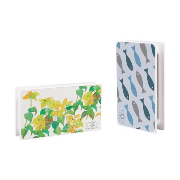 カルテック ”マルチフレッシュエアー多目的型光触媒除菌脱臭機(魚柄/花柄) KL-G01-W1 1セット(10台) 364-1500（直送品）