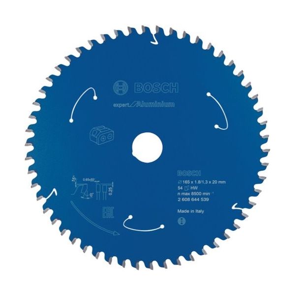 ボッシュ 丸のこ刃 エキスパートアルミニウム用165x54T 2608644539 1枚 355-3720（直送品）