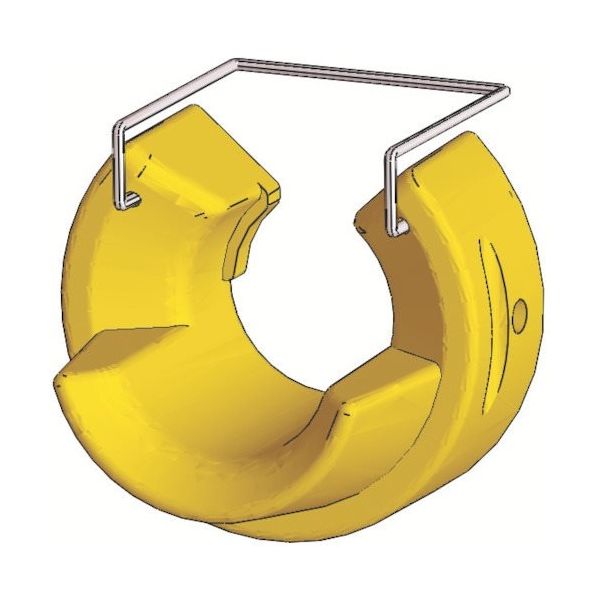 白光 口金 イエロー ネジ付 B3001 1個 849-7912（直送品）