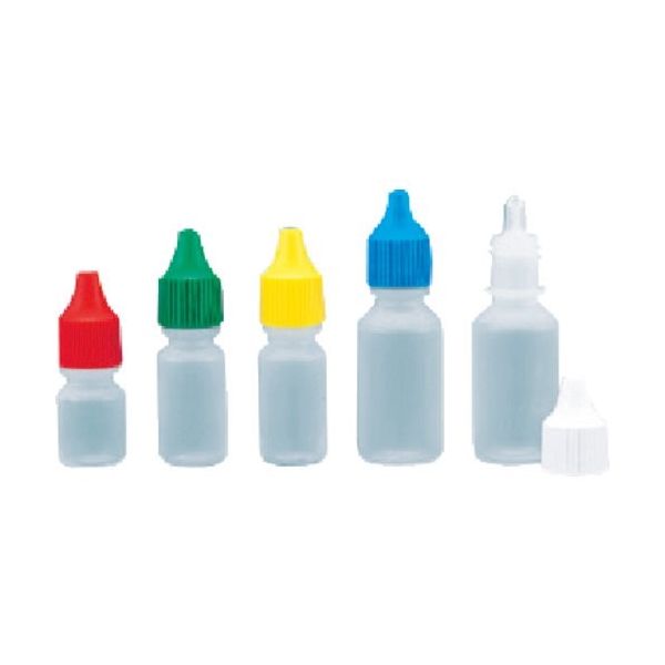 東京硝子器械 TGK ドロッパーボトル LDPE 8mL 5色Cap×5 656-22-19-05 1箱(5個) 185-3430（直送品）