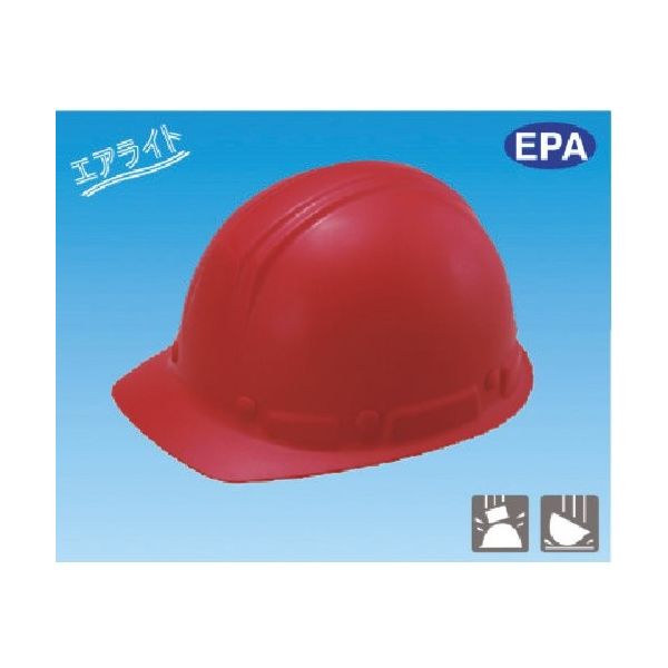 つくし工房 つくし 保護帽 かるメットーエアライトー 赤 3011-R 1個 184-3249（直送品）