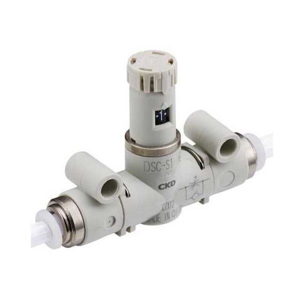 CKD ダイヤル付スピードコントローラ インラインタイプ DSC-S1-06-H44-L 1個 249-5400（直送品）