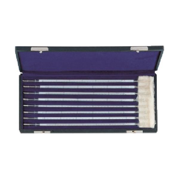 東京硝子器械 TGK 標準温度計 棒状 8本組セット 成績書付 801-53-01-19 1箱(1組) 184-1110（直送品）