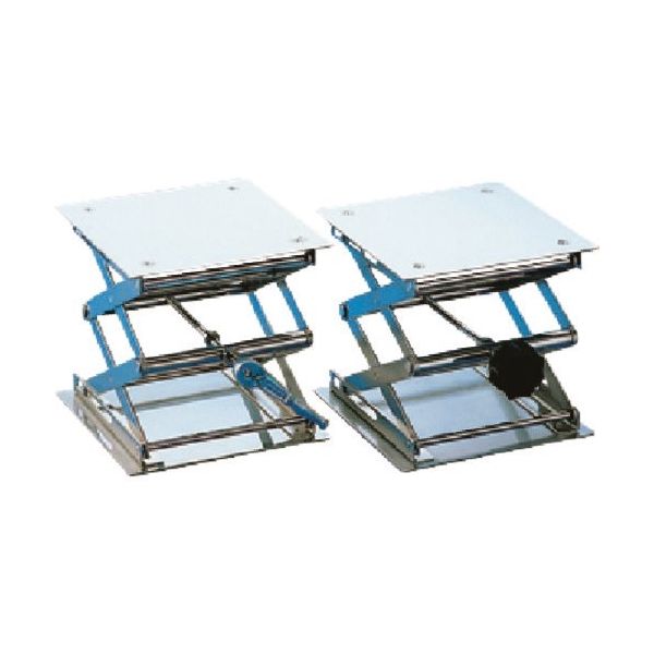 東京硝子器械 TGK ラボジャッキ 100×100mm ノブ式 380-55-32-10 1台 184-2125（直送品）