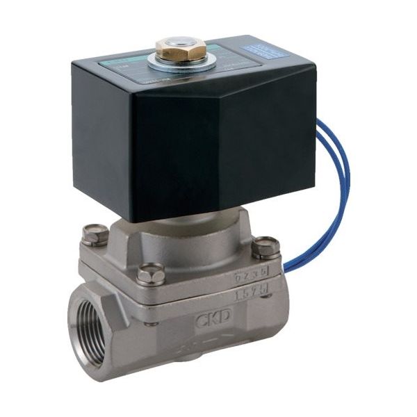 CKD 蒸気用パイロットキック式2ポート電磁弁 SPK11-20A-N4A-AC200V 1個 119-3588（直送品）