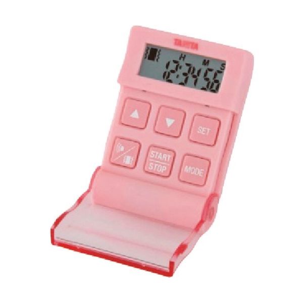 東京硝子器械 TGK タイマー24時間計クイック TDー370NーPK 桃 525-55-43-77 1個 183-4280（直送品）