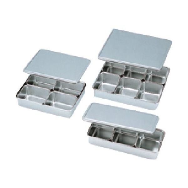 東京硝子器械 TGK 試料分類バット 仲子ミニ8ヶ入 横長型 419-32-28-14 1組(8個) 185-7853（直送品）