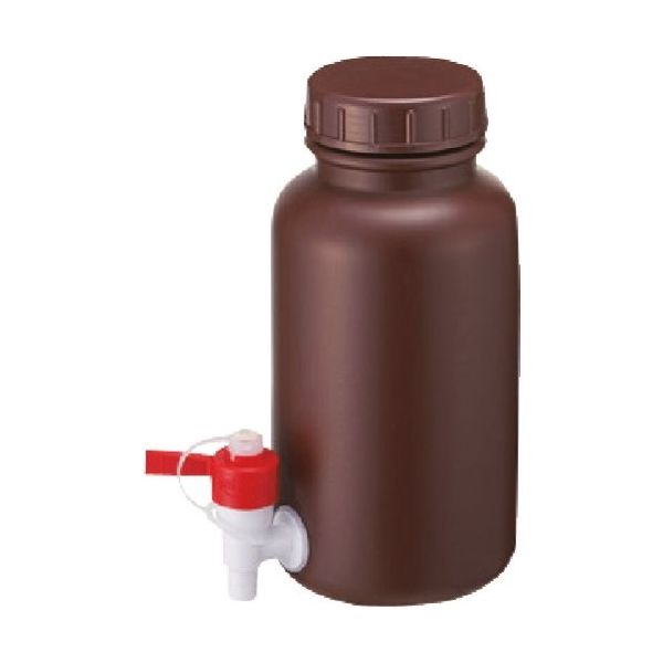 東京硝子器械 TGK 広口びん 茶色 コック付 3L 876-22-02-26 1個 184-1227（直送品）