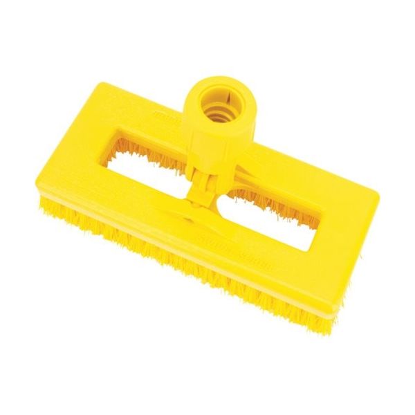 エー・エム・プロダクツ カーライル スウィベルデッキブラシ イエロー 3638831EC04 1袋(1個) 274-7007（直送品）