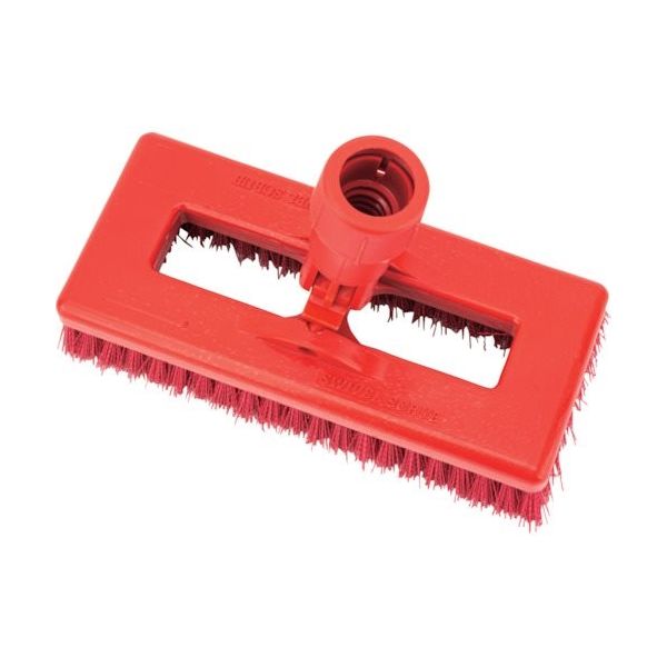 エー・エム・プロダクツ カーライル スウィベルデッキブラシ レッド 3638831EC05 1袋(1個) 274-7009（直送品）