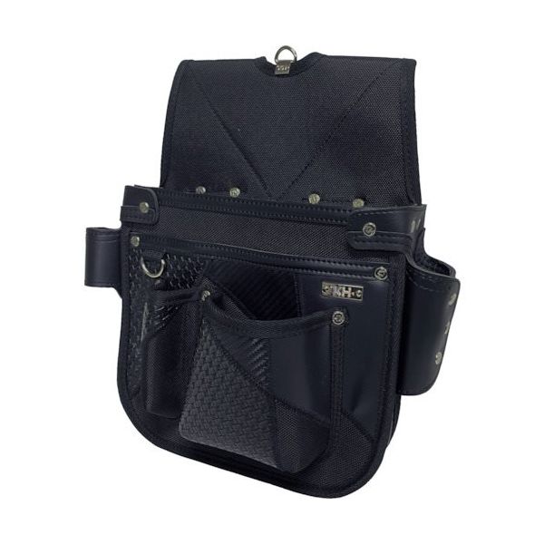 基陽 KH ギャザーフランケン釘袋 黒 FKNB0009K 1個 338-4513（直送品）