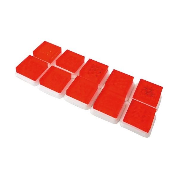 和気産業 WAKI リフレクター Zー70 Sー10 10角 レッド 1パック(10個) 177-6644（直送品）