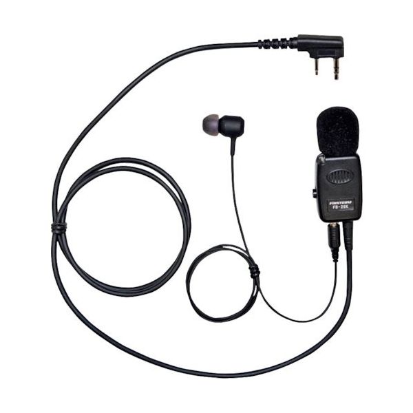 エフ・アール・シー F.R.C. タイピン型イヤホンマイク FB-26K 1本 387-8645（直送品）