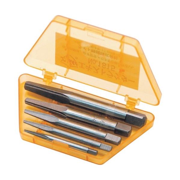 ライト精機 ライト 角型エキストラクターセット 1815S 1セット(5本) 254-2456（直送品）