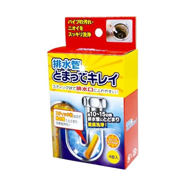 アイメディア 排水管とまってキレイ 4錠入 1007019 1組(4個) 350-0839（直送品）