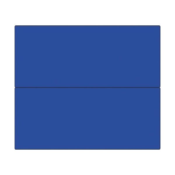 つくし工房 つくし フラットパネル法定表示板(ブルー無地) 4点用2段型 (タテ2分割 HR-154CW 1枚 184-7930（直送品）