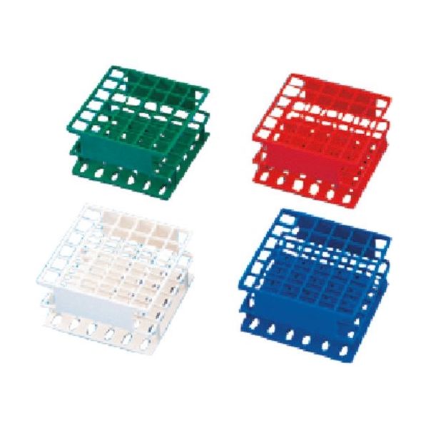 東京硝子器械 TGK アンワイヤーハーフ試験管立13φ用 緑色 602-21-25-74 1個 185-6376（直送品）