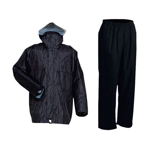 前垣 AP300PVCレインスーツ シャンクブラック Sサイズ AP300SNKBLKS 1着 336-8612（直送品）