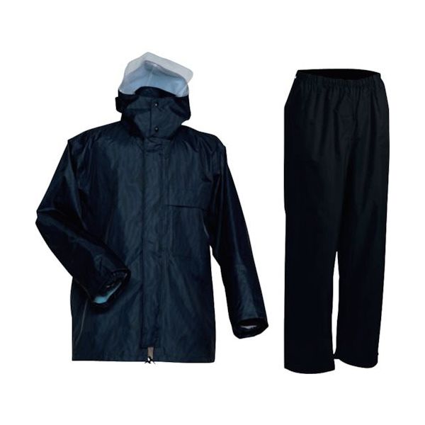 前垣 AP300PVCレインスーツ シャンクネイビー LLサイズ AP300SNKNVLL 1着 336-8610（直送品）