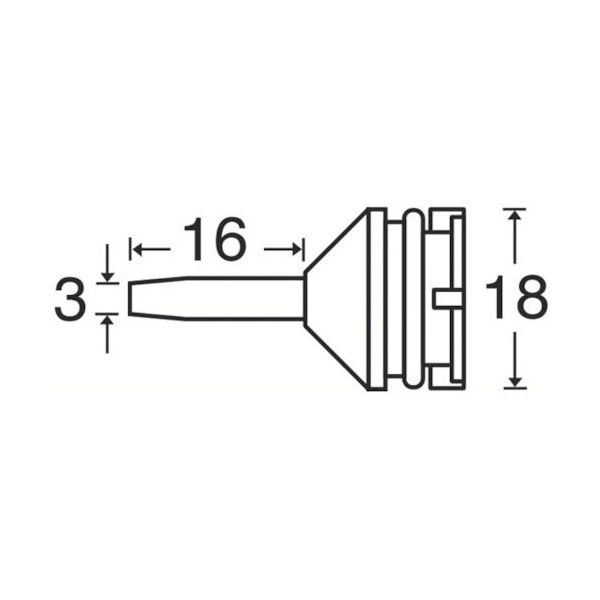 白光 ノズル 18NP 1個 112-1977（直送品）