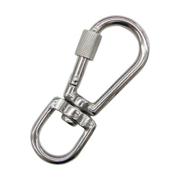 水本機械製作所 水本 ステンレス 環付スナップフック NBL型(スイベルタイプ) 線径4mm A-2666 1個 316-3472（直送品）