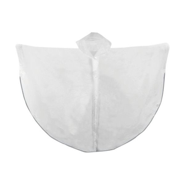 トオケミ エコジュニアレインポンチョ #034 WHITE 1着 323-6682（直送品）