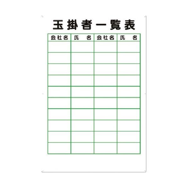 つくし工房 つくし 掲示板 玉掛者一覧表 89