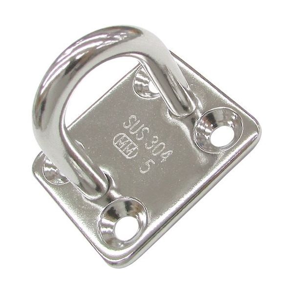 水本機械製作所 水本 ステンレス アイプレート 34mm×40mm×48mm A-2872 1個 317-2872（直送品）