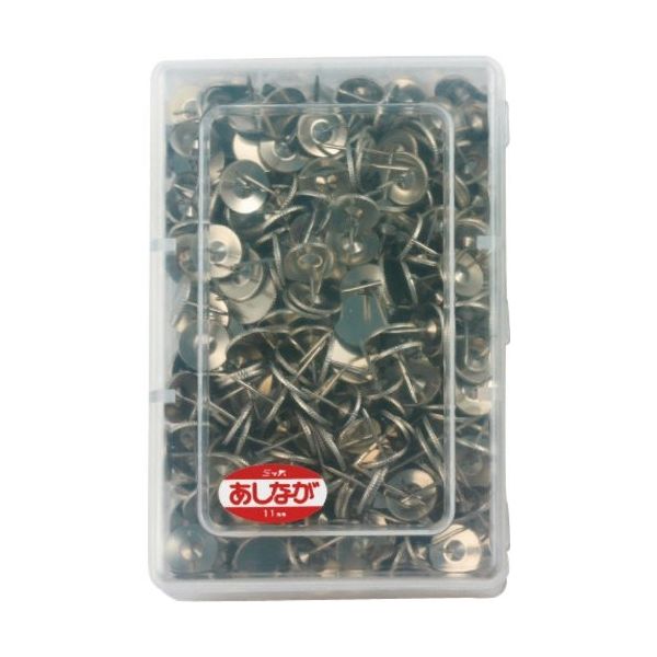 ミツヤ 二重画鋲足長ニッケル 500本 M10375 NLN-500 1セット(5個) 195-1879（直送品）