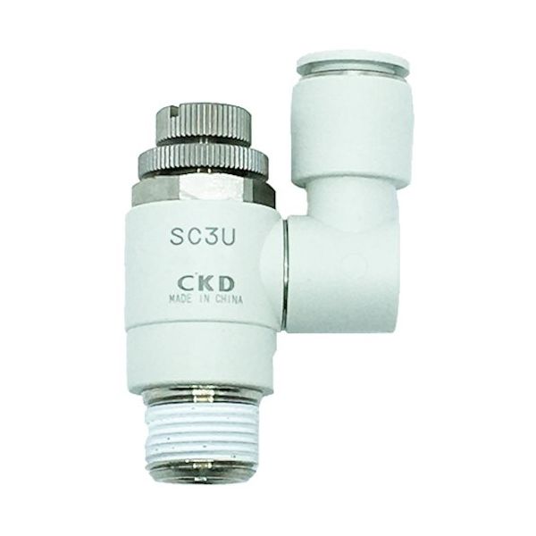 CKD スピードコントローラユニバーサルタイプ ワンタッチ継手付 SC3U-10-10-P6 1個 251-9181（直送品）