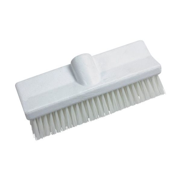 エー・エム・プロダクツ カーライル アングルデッキブラシ ホワイト 40423EC02 1袋(1個) 274-4255（直送品）