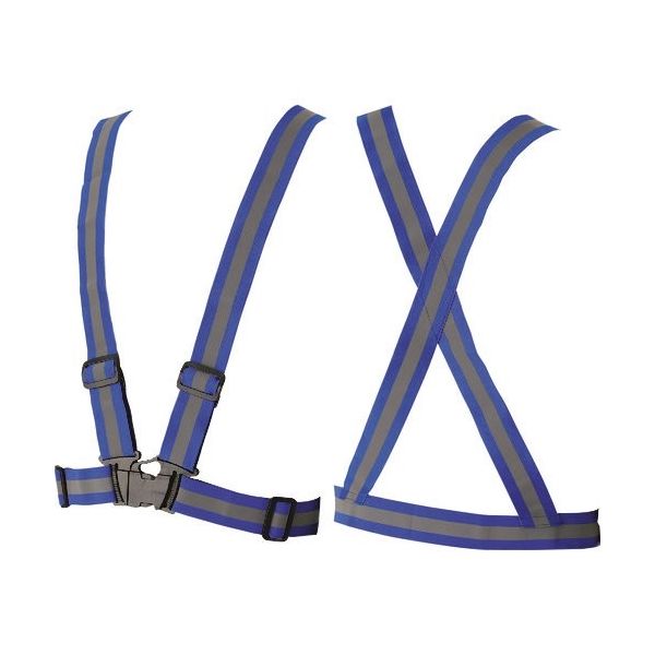 ユニット 伸縮性バンドベスト(ブルー) 379-512 1着 183-8631（直送品）