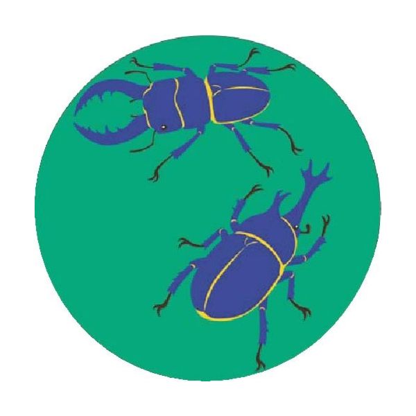 つくし工房 つくし たのし~る[こんちゅう2]かぶとむし KS-135 1枚 185-1255（直送品）