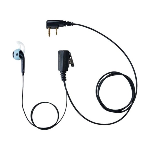 F.R.C. シリコンカバー付きインナータイプ左耳専用イヤホンマイク(PRO用/トランシーバー専用) FPG-27LK 1本（直送品）