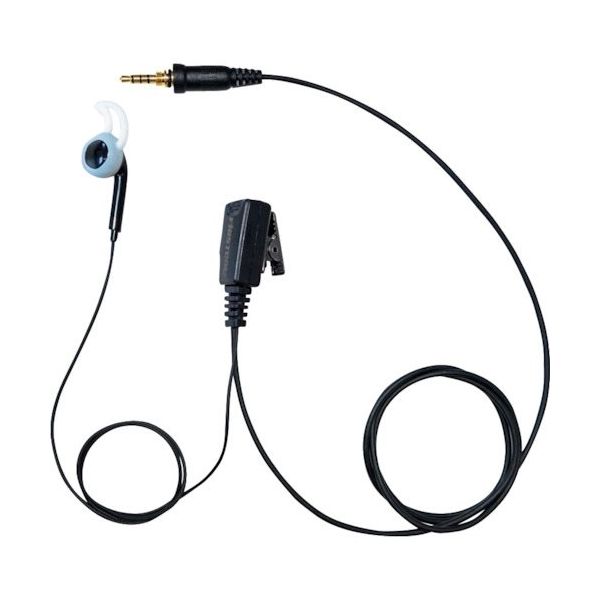 F.R.C. シリコンカバー付きインナータイプ右耳専用イヤホンマイク(PRO用/トランシーバー専用) FPG-27RWP 1本（直送品）