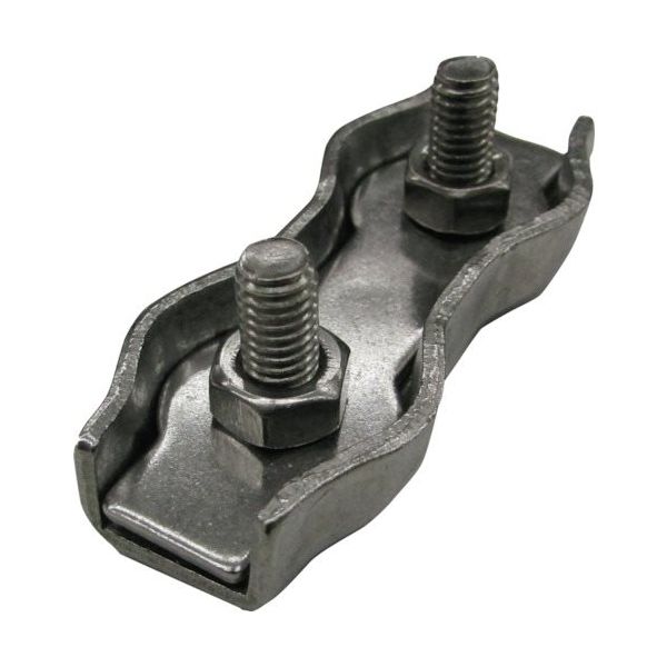 水本機械製作所 水本 ダブルワイヤークリップ 使用ロープ径2mm DWC-3 1個 336-9625（直送品）