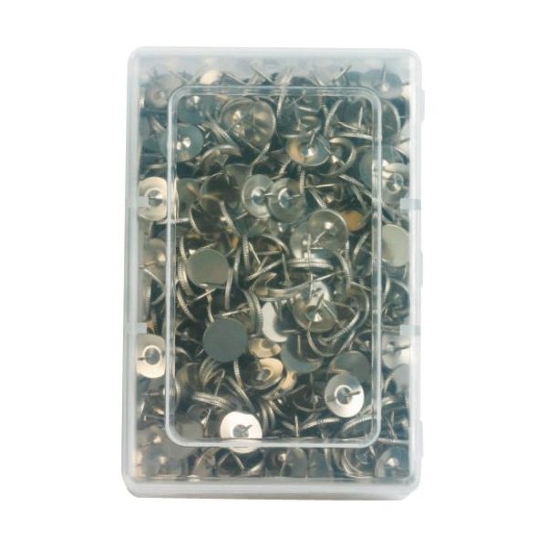 ミツヤ 二重画鋲ニッケル 500本 M10308 NGN-500 1セット(5個) 195-1872（直送品）