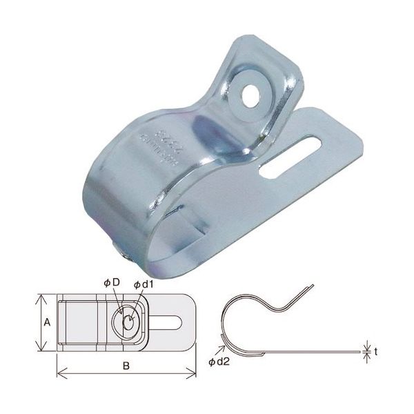 因幡電機産業 JAPPY 片サドル JM2-2328 1袋(50個) 216-5175（直送品）