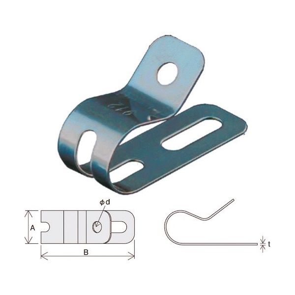 因幡電機産業 JAPPY 片サドル JM2-912 1袋(100個) 217-1441（直送品）