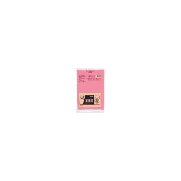 東京硝子器械 TGK 業務用ポリ袋 45L ピンク 10枚入 153-23-68-88 1袋(10枚) 190-5225（直送品）