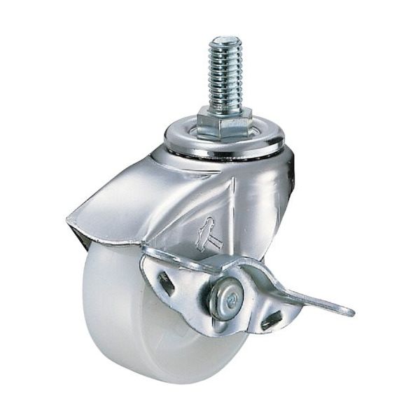 ハンマーキャスター ハンマー ねじ込み旋回式ナイロン車輪50mm W3/8 ストッパー付 45015A-20N50 1個 814-1454（直送品）